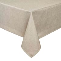 Leigh Round Taupe Tablecloth, 70"