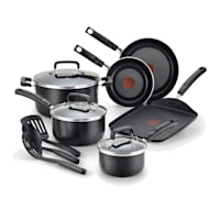 T-fal Ceramic Chef Cookware Set - Champagne