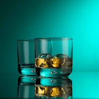 Set of 4 Evo Bubble Double Old Fashioned Glasses, 10oz