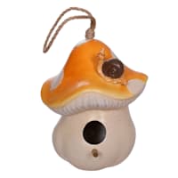Mushroom Shaped Birdhouse, 7.5"