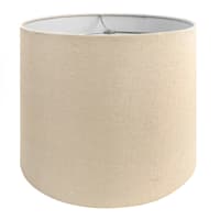 Light Tan Tapered Drum Medium Table Lamp Shade, 12x14x10