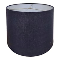 Navy Blue Tapered Drum Medium Table Lamp Shade 12x14x10