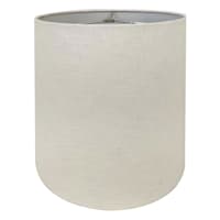 Off-White Tapered Drum Lamp Shade, 13x15x14