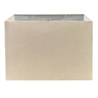Tan Rectangle Medium Table Lamp Shade, 14x15x10