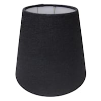 Black Tapered Extra Small Table Drum Shade, 5x8x7