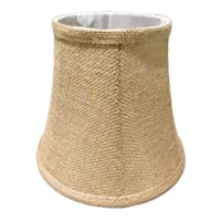 Tan Burlap Bell Extra Small Table Lamp Shade, 5x8x7