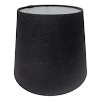 Black Tapered Drum Small Table Lamp Shade, 7x10x8