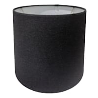 Black Tapered Drum Small Table Lamp Shade, 9x12x9