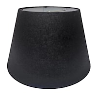Black Empire Medium Table Lamp Shade, 10x16x10