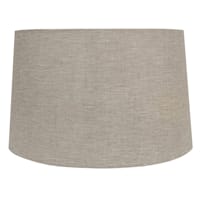 French Grey Oval Medium Table Lamp Shade, 13x14.5x9