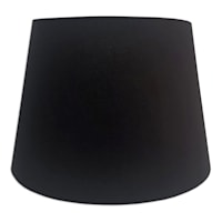 Black Tapered Drum Lamp Shade, 13x17x12
