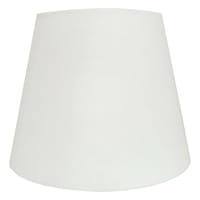 White Tapered Drum Small Table Lamp Shade, 7x10x8