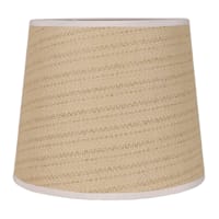 Providence Natural Grasscloth Tapered Drum Small Table Lamp Shade, 9x11x9