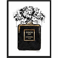 Framed Glam Perfume Canvas Wall Art, 12x16