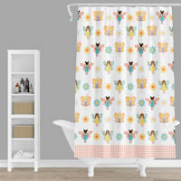 Tiny Dreamers Fairy Garden Printed Shower Curtain, 72"