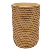 Found & Fable Luca Natural Woven Tumbler, 4.5"
