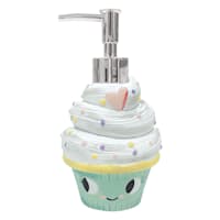 Tiny Dreamers Blue Cupcake Soap Dispenser, 7"