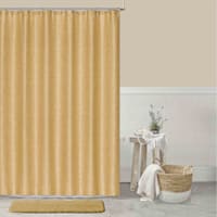 Honeybloom Cece Ochre Shower Curtain, 72"