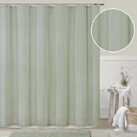 Honeybloom Alonso Sage Shower Curtain, 72"