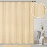 Honeybloom Alonso Taupe Shower Curtain, 72"