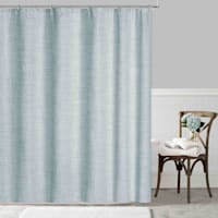 Found & Fable Harrison Misty Blue Shower Curtain, 72"