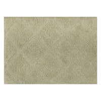 2-Pack Green Diamond Bath Rug Set, 17x24 & 20x32