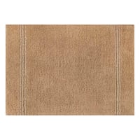 2-Pack Natural Simple Stripe Bath Rug Set, 17x24 & 20x32