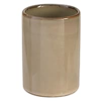 Found & Fable Noah Beige Ceramic Glaze Tumbler, 4.1"