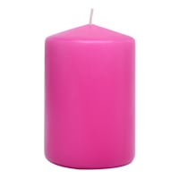 Pink Unscented Overdip Pillar Candle, 2.8x4