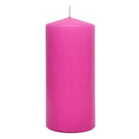Pink Unscented Overdip Pillar Candle, 2.8x6