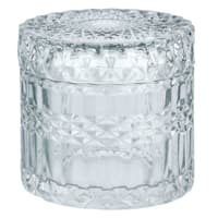 Providence Diana Blue Textured Glass Jar, 3.3"