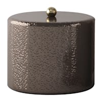 Found & Fable Nico Bronze Textured Jar, 5"