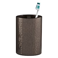 Found & Fable Nico Bronze Textured Toothbrush Holder, 4.5"