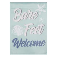 Ty Pennington Bare Feet Welcome Garden Flag, 18"