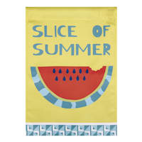Sunny Club Slice Of Summer Garden Flag, 18"