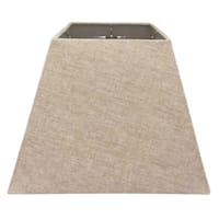 Dark Tan Squared Tapered Medium Table Lamp Shade, 8x15x11