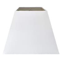 White Square Tapered Medium Table Lamp Shade, 8x15x11