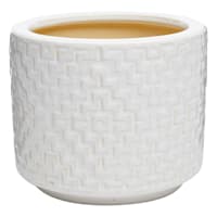 Found & Fable Indoor White Reactive Glaze Pot, Small