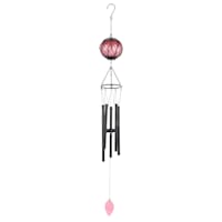 Purple Metal & Glass Wind Chime, 30"