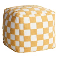 Honeybloom Cadence Pouf, Mustard