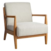 Found & Fable Miya Accent Chair, Beige