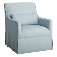 Providence Smith Swivel Accent Chair, Blue