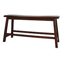 Providence Saddle Bench, Walnut
