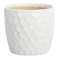 Crosby St. Elena White Indoor Ceramic Pot, Medium