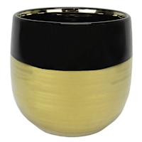 Crosby St. Indoor Silver & Black Planter, 6"