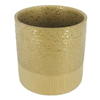 Crosby St. Indoor Textured Gold Planter 5"