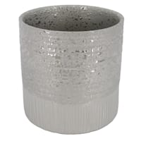 Crosby St. Indoor Textured Silver Pot, 5"