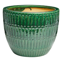 Found & Fable Indoor Green Glazed Ceramic Nico Pot, 11.4"
