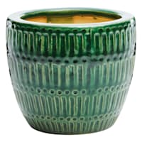 Found & Fable Indoor Green Glazed Ceramic Nico Pot, 5.1"
