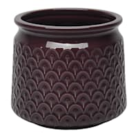 Found & Fable Indoor Plum Glazed Carolina Planter, 7.6"
